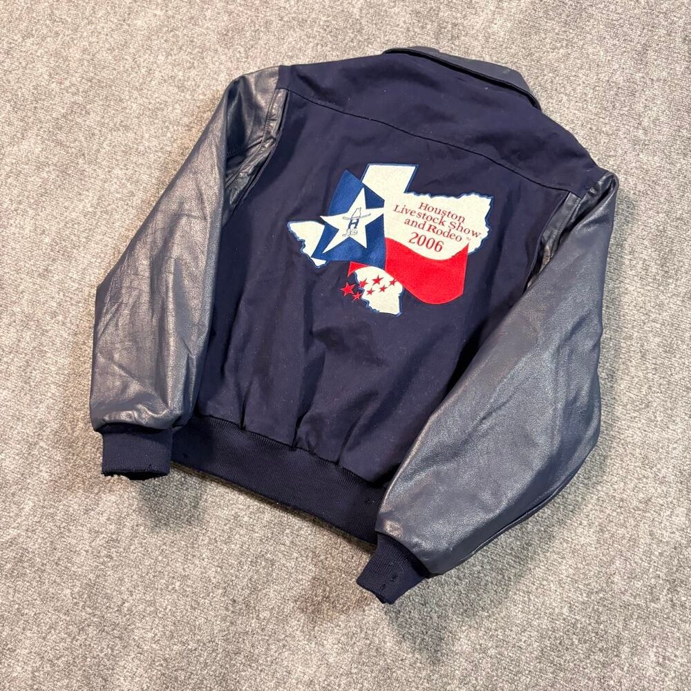 2006 Dehem Houston Livestock Rodeo Full Zip/ Button Varsity Jacket